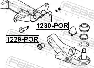 Sturzkorrekturschraube FEBEST 1229-POR Bild Sturzkorrekturschraube FEBEST 1229-POR