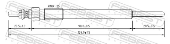 Thermostat, Kühlmittel FEBEST 12642-005 Bild Thermostat, Kühlmittel FEBEST 12642-005