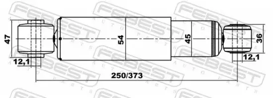 Stoßdämpfer Hinterachse FEBEST 12650901R Bild Stoßdämpfer Hinterachse FEBEST 12650901R