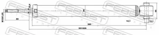 Stoßdämpfer Hinterachse FEBEST 12656601R Bild Stoßdämpfer Hinterachse FEBEST 12656601R