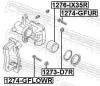 Faltenbalg, Bremssattelführung Hinterachse FEBEST 1273-D7R Bild Faltenbalg, Bremssattelführung Hinterachse FEBEST 1273-D7R