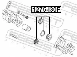 Reparatursatz, Bremssattel Vorderachse FEBEST 1275-I30F Bild Reparatursatz, Bremssattel Vorderachse FEBEST 1275-I30F