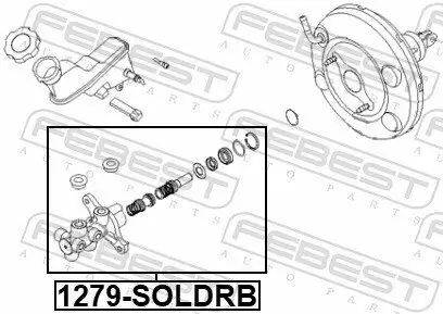 Hauptbremszylinder FEBEST 1279-SOLDRB Bild Hauptbremszylinder FEBEST 1279-SOLDRB