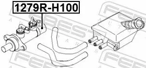 Reparatursatz, Radbremszylinder FEBEST 1279R-H100 Bild Reparatursatz, Radbremszylinder FEBEST 1279R-H100