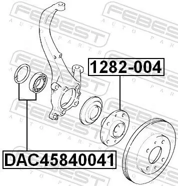 Radnabe Vorderachse FEBEST 1282-004 Bild Radnabe Vorderachse FEBEST 1282-004