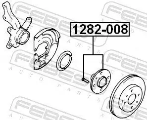 Radnabe Vorderachse FEBEST 1282-008 Bild Radnabe Vorderachse FEBEST 1282-008