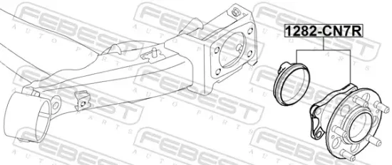 Radnabe Hinterachse FEBEST 1282-CN7R Bild Radnabe Hinterachse FEBEST 1282-CN7R