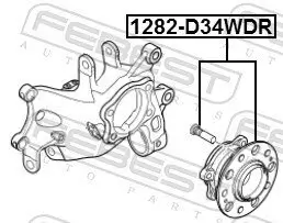 Radnabe Hinterachse FEBEST 1282-D34WDR Bild Radnabe Hinterachse FEBEST 1282-D34WDR