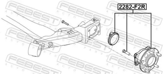 Radnabe Hinterachse FEBEST 1282-F2R Bild Radnabe Hinterachse FEBEST 1282-F2R