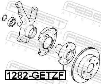 Radnabe FEBEST 1282-GETZF Bild Radnabe FEBEST 1282-GETZF