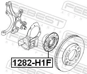 Radnabe Vorderachse FEBEST 1282-H1F Bild Radnabe Vorderachse FEBEST 1282-H1F