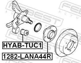 Radnabe FEBEST 1282-LANA44R Bild Radnabe FEBEST 1282-LANA44R