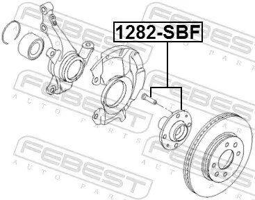 Radnabe FEBEST 1282-SBF Bild Radnabe FEBEST 1282-SBF