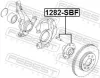 Radnabe Vorderachse FEBEST 1282-SBF Bild Radnabe Vorderachse FEBEST 1282-SBF