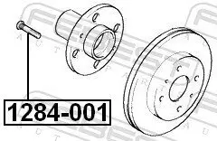 Radbolzen FEBEST 1284-001 Bild Radbolzen FEBEST 1284-001