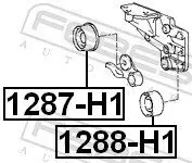 Umlenk-/Führungsrolle, Zahnriemen FEBEST 1288-H1 Bild Umlenk-/Führungsrolle, Zahnriemen FEBEST 1288-H1