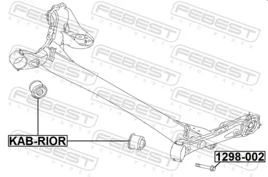 Befestigungsbolzen, Querlenker FEBEST 1298-002 Bild Befestigungsbolzen, Querlenker FEBEST 1298-002