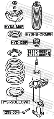 Bolzen, Achsstrebe FEBEST 1298-004 Bild Bolzen, Achsstrebe FEBEST 1298-004
