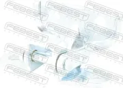 Türscharnier unten vorne rechts FEBEST 1299-HDCREFRL