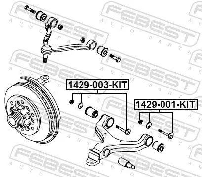 Sturzkorrekturschraubensatz vorne FEBEST 1429-003-KIT Bild Sturzkorrekturschraubensatz vorne FEBEST 1429-003-KIT