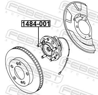 Radbolzen FEBEST 1484-001 Bild Radbolzen FEBEST 1484-001