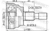 Gelenksatz, Antriebswelle radseitig Vorderachse FEBEST 1610-164S Bild Gelenksatz, Antriebswelle radseitig Vorderachse FEBEST 1610-164S