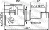 Gelenksatz, Antriebswelle getriebeseitig Vorderachse links FEBEST 1611-167FLH Bild Gelenksatz, Antriebswelle getriebeseitig Vorderachse links FEBEST 1611-167FLH