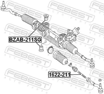 Axialgelenk, Spurstange FEBEST 1622-211 Bild Axialgelenk, Spurstange FEBEST 1622-211