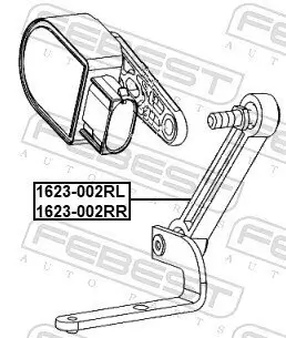 Anlenkerstrebe, Niveauregulierung FEBEST 1623-002RR Bild Anlenkerstrebe, Niveauregulierung FEBEST 1623-002RR