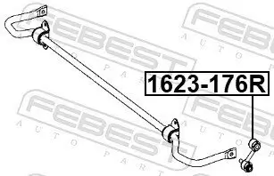 Stange/Strebe, Stabilisator Hinterachse FEBEST 1623-176R Bild Stange/Strebe, Stabilisator Hinterachse FEBEST 1623-176R