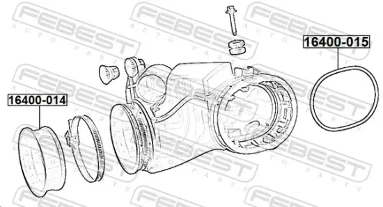 Dichtung, Turbineneinlass (Lader) FEBEST 16400-014 Bild Dichtung, Turbineneinlass (Lader) FEBEST 16400-014