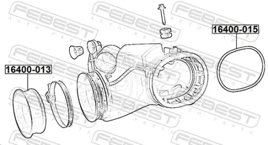 Dichtring, Ladeluftschlauch FEBEST 16400-015 Bild Dichtring, Ladeluftschlauch FEBEST 16400-015