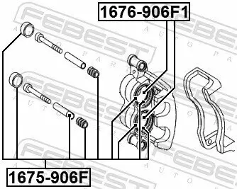 Kolben, Bremssattel FEBEST 1676-906F1 Bild Kolben, Bremssattel FEBEST 1676-906F1