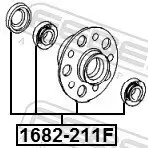 Radnabe Vorderachse FEBEST 1682-211F Bild Radnabe Vorderachse FEBEST 1682-211F