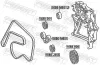 Riemenspanner, Keilrippenriemen FEBEST 1690-OM651 Bild Riemenspanner, Keilrippenriemen FEBEST 1690-OM651