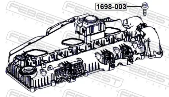 Schraube, Zylinderkopfhaube FEBEST 1698-003 Bild Schraube, Zylinderkopfhaube FEBEST 1698-003