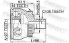 Gelenksatz, Antriebswelle Vorderachse radseitig FEBEST 1710-011A45 Bild Gelenksatz, Antriebswelle Vorderachse radseitig FEBEST 1710-011A45