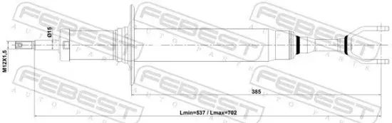 Stoßdämpfer Vorderachse FEBEST 17110-004F Bild Stoßdämpfer Vorderachse FEBEST 17110-004F