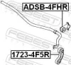 Stange/Strebe, Stabilisator Hinterachse FEBEST 1723-4F5R Bild Stange/Strebe, Stabilisator Hinterachse FEBEST 1723-4F5R