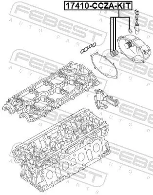 Dichtung, Öldruckhalteventil FEBEST 17410-CCZA-KIT Bild Dichtung, Öldruckhalteventil FEBEST 17410-CCZA-KIT