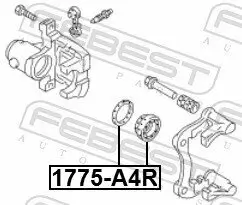 Reparatursatz, Bremssattel Hinterachse FEBEST 1775-A4R Bild Reparatursatz, Bremssattel Hinterachse FEBEST 1775-A4R