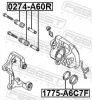 Reparatursatz, Bremssattel FEBEST 1775-A6C7F Bild Reparatursatz, Bremssattel FEBEST 1775-A6C7F