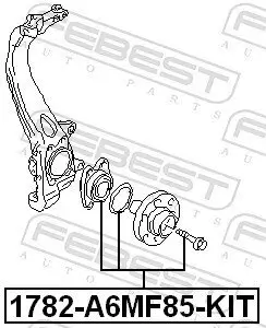 Radnabe FEBEST 1782-A6MF85-KIT Bild Radnabe FEBEST 1782-A6MF85-KIT