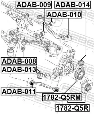 Radnabe Hinterachse FEBEST 1782-Q5RM Bild Radnabe Hinterachse FEBEST 1782-Q5RM