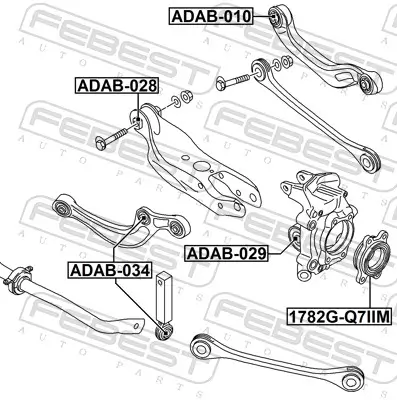 Radnabe Vorderachse FEBEST 1782G-Q7IIM Bild Radnabe Vorderachse FEBEST 1782G-Q7IIM