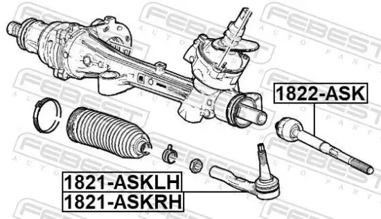 Spurstangenkopf Vorderachse links FEBEST 1821-ASKLH Bild Spurstangenkopf Vorderachse links FEBEST 1821-ASKLH