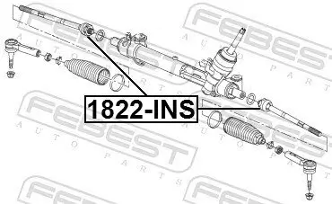 Axialgelenk, Spurstange Vorderachse FEBEST 1822-INS Bild Axialgelenk, Spurstange Vorderachse FEBEST 1822-INS