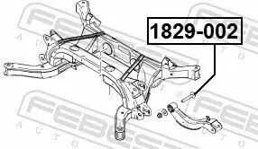 Sturzkorrekturschraube FEBEST 1829-002 Bild Sturzkorrekturschraube FEBEST 1829-002