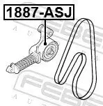 Spannrolle, Keilrippenriemen FEBEST 1887-ASJ Bild Spannrolle, Keilrippenriemen FEBEST 1887-ASJ
