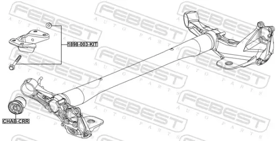 Reparatursatz, Führungsbolzen Achskörper FEBEST 1898-003-KIT Bild Reparatursatz, Führungsbolzen Achskörper FEBEST 1898-003-KIT